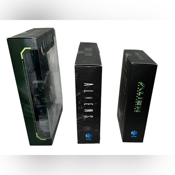 Hiya Toys Aliens Lead Green Battle Damaged Alien Warrior Set Alien Resurrection - Picture 11 of 11